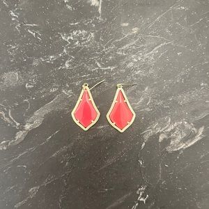 Dark Red Kendra Scott Earrings